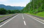 北海道の直線道路
