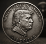 米財務省、トランプ肖像の1ドル記念硬貨の計画。しかし……